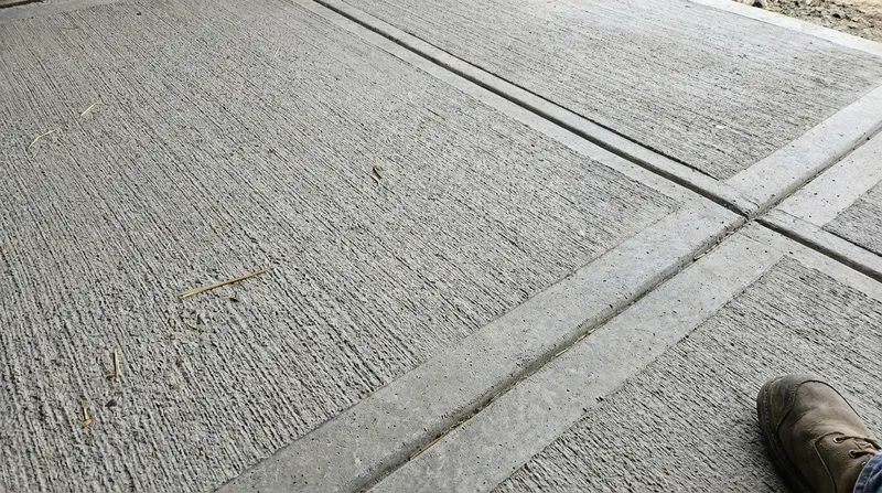 Barn pad with integrated drainage