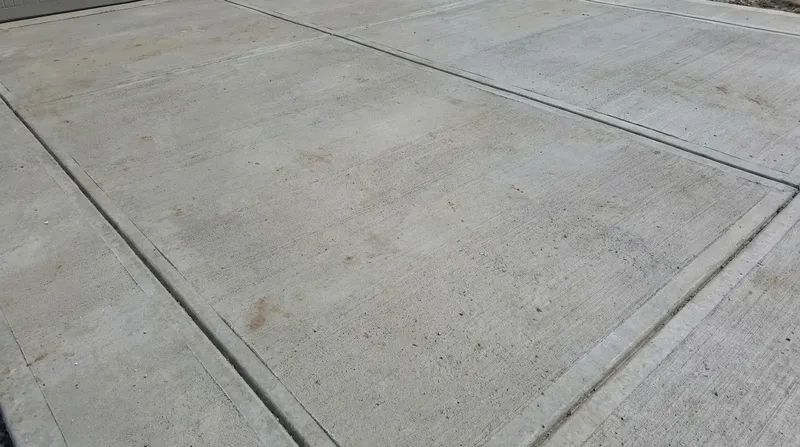 Close-up of professional concrete finish and texture in Kenosha